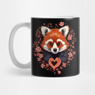 Red Panda Valentine Day Mug